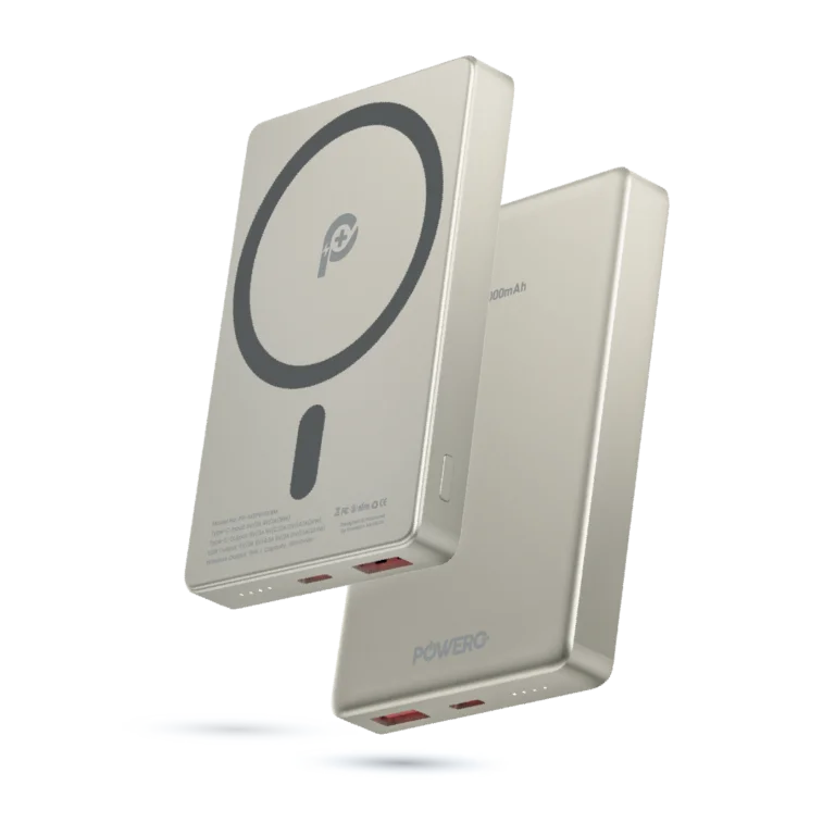 باور بانك ماج سيف من الألومنيوم الفاخر بسعة 10000 مللي أمبير في الساعة من بريتيش ماج