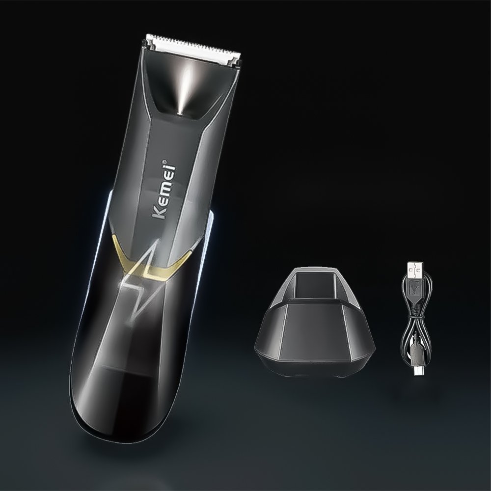 ماكينة تشذيب شعر الجسم كيمي Kemei H36 KM-3208 - مقاومة للماء، شحن 1.5 ساعة، 45 دقيقة استخدام - الصورة 2