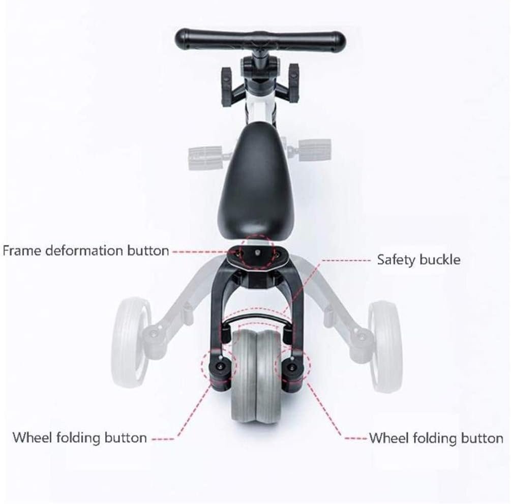 دراجة ثلاثية العجلات للأطفال 1-6 سنوات - مقعد قابل للتعديل، سلة تخزين - الصورة 2