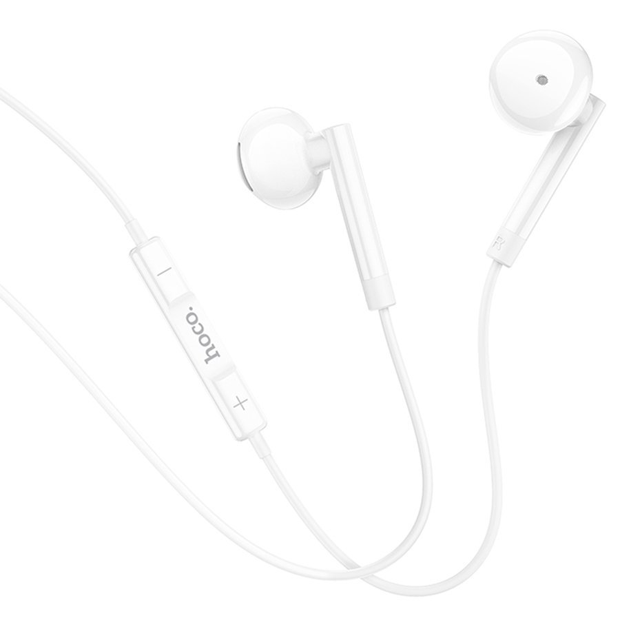 سماعات HOCO M95 سلكية Type-C ديجيتال - 10مم، ميكروفون، 1.2م أبيض - الصورة 5