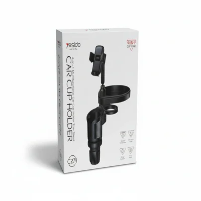 يسيدو C274 - حامل أكواب وهاتف للسيارة 4 في 1 متعدد الوظائف