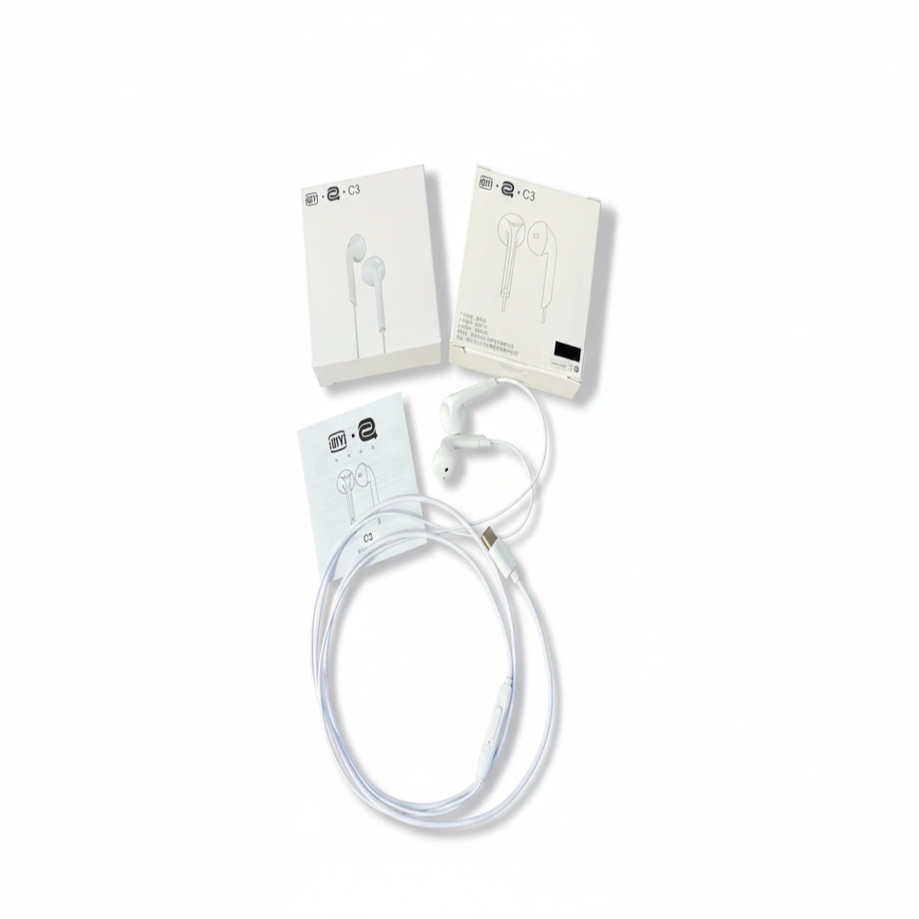 Wired C3 Earphones with USB-C Connector - Crystal-Clear Sound & Comfortable Design