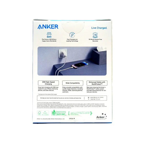 Anker Original 20W USB-C High-Speed Charger - Image 2