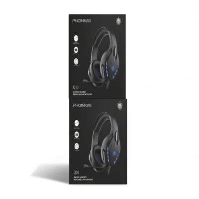 سماعة الألعاب فوينكاس PHOINKAS Q10 مع ميكروفون قابل للفصل وإضاءة LED