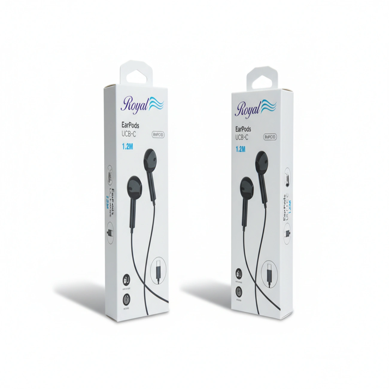 Royal EarPods with USB-C Port - 1.2 Meter Length - Black